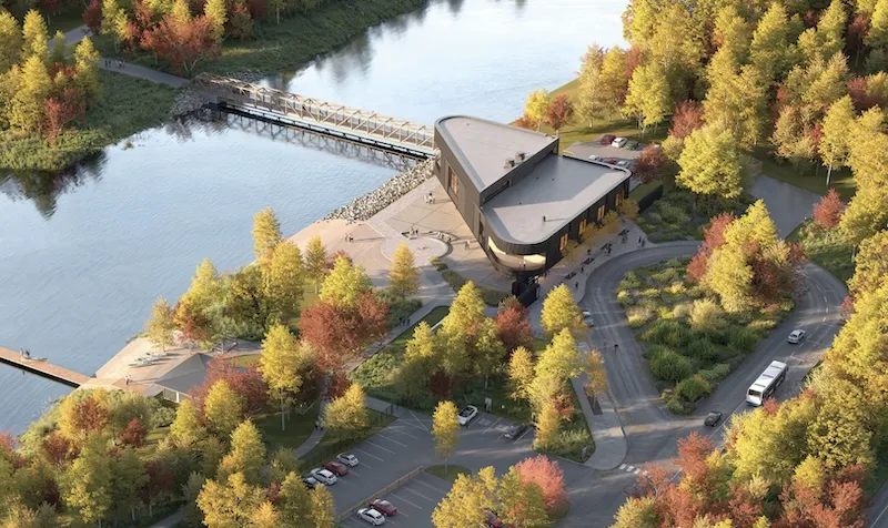 Fort Whyte Wetland Center aerial environment